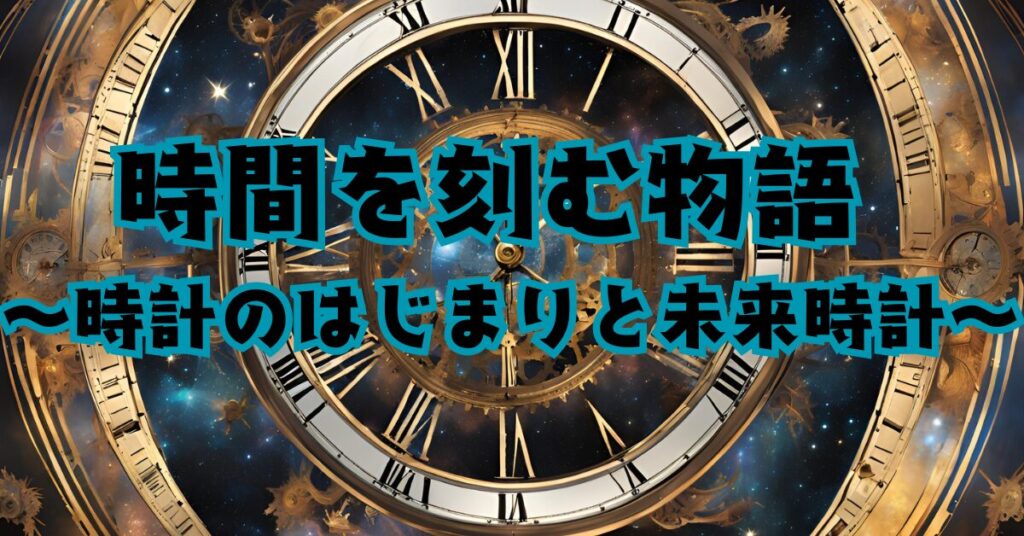 時間を刻む物語 〜時計のはじまりと未来時計〜